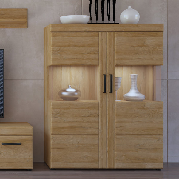 Gracie Oaks Duarte Low Wide 2 Door Display Wayfair.co.uk